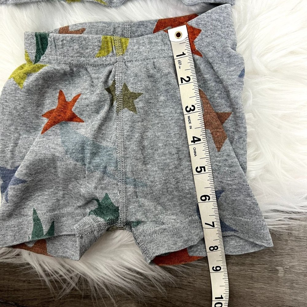 🔹sold🔹Hanna Andersson Toddler 2 Moon Shooting Stars Short John Pajama Set PLAY - Picture 7 of 11